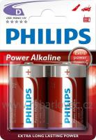Baterie Philips Power Alkaline LR20 1,5V